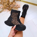 GLAM BOOT 8-511 - LEOPARD/BLACK