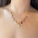 SPARK FLOWER NECKLACE K1076 - GOLD