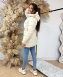 GUESS NEW IMMA LOGO MIDI WINTERJACKET W6BL50W4144 - G1E0 CREME