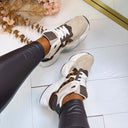 INSPIRED SNEAKER 8-541 BEIGE