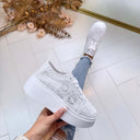 PLATEAU LACE SNEAKER PC308 - WHITE