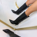 BRITT LEATHER LOOK LAARS 2526A - BLACK