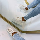 ROSA EMBLEEM SNEAKER 9213 - BEIGE
