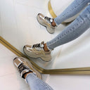 BUFFALO YUNO SNEAKER 16356 - COPPER/SILVER METALLIC