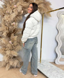 GUESS FABRIZIA PADDED JACKET V6BL07W4303 - G012 OFF WHITE