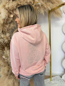 GUESS HOODED SPARK SWEATER V6GQ18K3513 - PINK