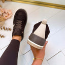 STRIPE SNEAKER 9189 - BROWN