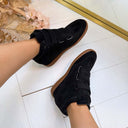 WEDGE BOOT 7109 - BLACK
