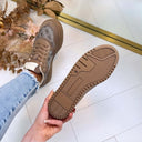 GUESS ALLOVER LOGO SNEAKER FLTM16FAL12 - TAUPE