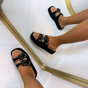 STICH PLATEAU SLIPPER 2269 - SCHWARZ