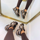 STEVE MADDEN FRONT ROW SNEAKER 5848 - CHO BRN MULTI