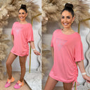 GUESS BEACH TRIANGLE OVERSIZED TEE E4GI00K68D2