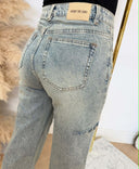 JEANS LARGE UNIQUE THE LABEL JUNE BLEU MOYEN