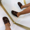 VICKY FRINGE INSTAPPER L-52 - BROWN
