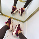 STEVE MADDEN POSSESSION-E SNEAKER 0033 - CHERRY LACQ SUEDE