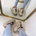 BUFFALO YUNO SNEAKER 16356 - COPPER/SILVER METALLIC