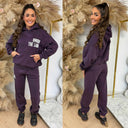 UNIQUE THE LABEL ELYANA HOODIE DEEP BERRY