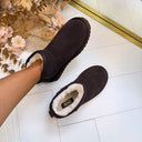 LIU JO JIL 01 COW SUEDE ANKLE BOOT SF6141 PX002 - MOKA