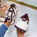STEVE MADDEN POSSESSION-E SNEAKER 4652 - WHITE SEPIA/LACQ