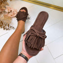 FRANSEN-SLIPPER X5-566 – BRAUN