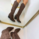 SUEDINE COWBOY LAARS T-272