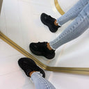 GLITZER-DETAIL-SNEAKER 8997 – SCHWARZ