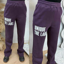 UNIQUE THE LABEL JOLEEN JOGGER PANTS DEEP BERRY
