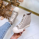 GUESS WEDGE SNEAKER FLTSUNFAL12 - TAUPE