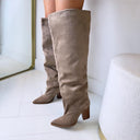 BOTTES SUEDINE VEGAS DES8076 - KAKI/DAIM