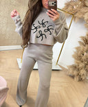 RD SIGNATURE ZOE KNITWEAR PANTS – BEIGE