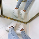 *SALE* NIKKI SNEAKER F-1007 - WHITE