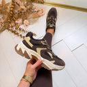 STEVE MADDEN AMPLE SNEAKER 9804 - CHO BRN SD
