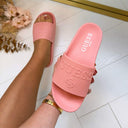GUESS LOGO BEACH SLIPPER E6GZ17BB00F - G66R PEACH