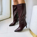 NINA LEATHER LOOK LAARS DES8582 - WINE/PU
