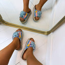 FLOWER SLIPPER AM307 - JEANS
