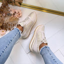 GUESS FASHION SNEAKER FLTEG5LEA12 - OFF WHITE