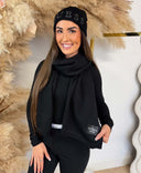 GUESS KNITTED SCARF AW5632VIS03 - BLACK