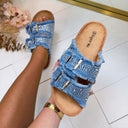 SPARK DENIM PANTOFFEL WS102 – HELLBLAU