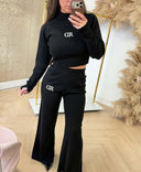 PANTALON EN MAILLE BIBI RD SIGNATURE - NOIR