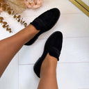 ANNE FRINGE SLIPPER AQ212 - BROWN