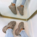 STEVE MADDEN BASKET POSSESSION-E 0033 - TAUPE FONCÉ