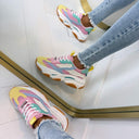 STEVE MADDEN POSSESSION-E SNEAKER 0033 - PASTEL MULTI