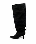 FEINER WILDLEDERSTIEFEL MIT ABSATZ DES8032 - KHAKI/SUE