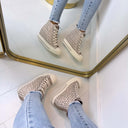 GUESS WEDGE SNEAKER FLTSUNFAL12 - TAUPE