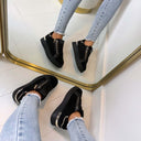ZIP SNEAKER EV-566 - BLACK