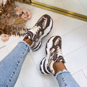 CHUNKY SNEAKER A88-229 - BRAUN