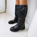 BOTTES BOUCLÉES DES698 - NOIR