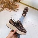 PAILLETTEN SNEAKER 8-522 - BROWN