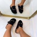 VICKY FRINGE INSTAPPER L-52 - BLACK