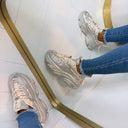 STEVE MADDEN VAULT 2R SNEAKER 3549 - IVORY PEARL
